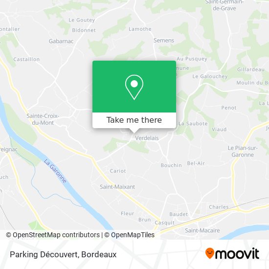 Mapa Parking Découvert