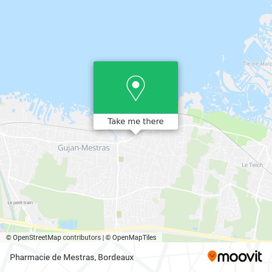 Mapa Pharmacie de Mestras