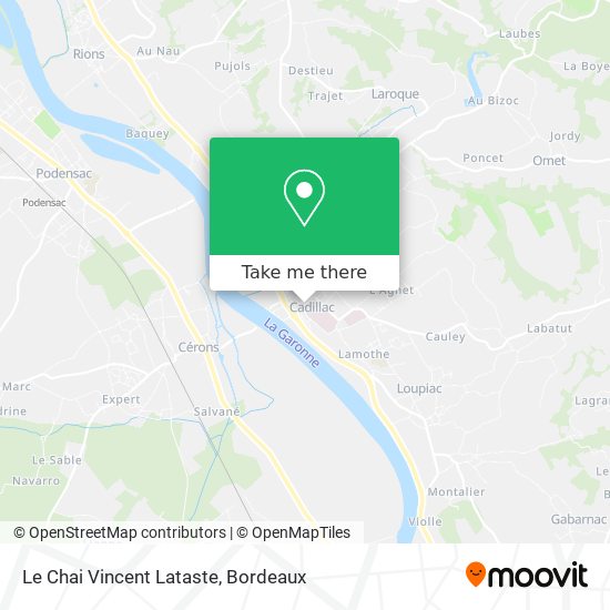 Le Chai Vincent Lataste map