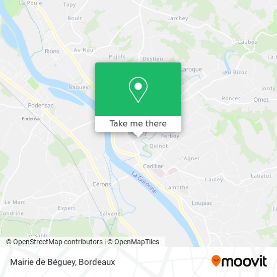 Mapa Mairie de Béguey