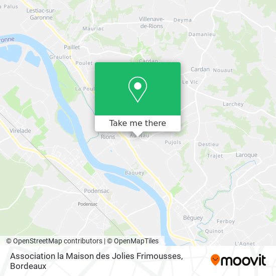 Mapa Association la Maison des Jolies Frimousses