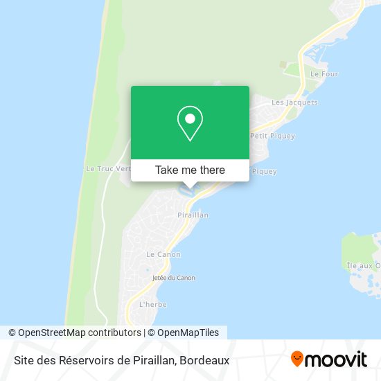Site des Réservoirs de Piraillan map