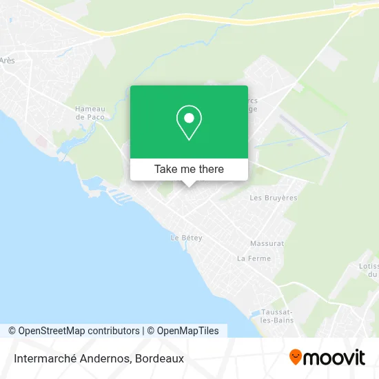 Intermarché Andernos map