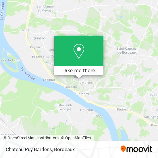 Château Puy Bardens map
