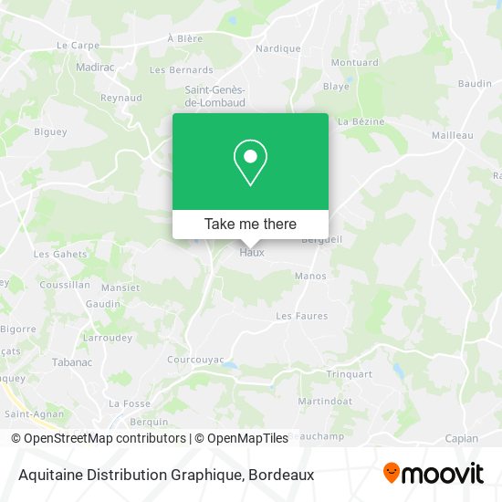 Aquitaine Distribution Graphique map