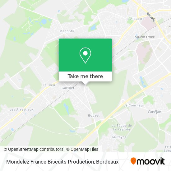 Mondelez France Biscuits Production map
