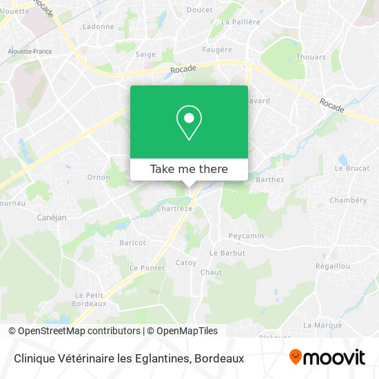 Clinique Vétérinaire les Eglantines map