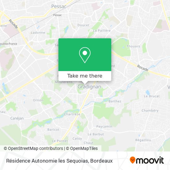 Résidence Autonomie les Sequoias map