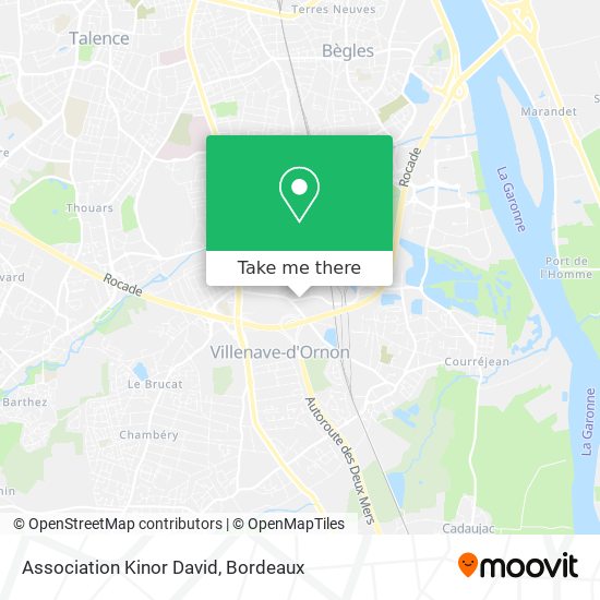Association Kinor David map