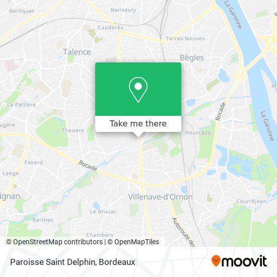Paroisse Saint Delphin map