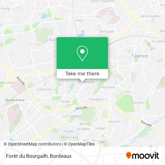 Forêt du Bourgailh map