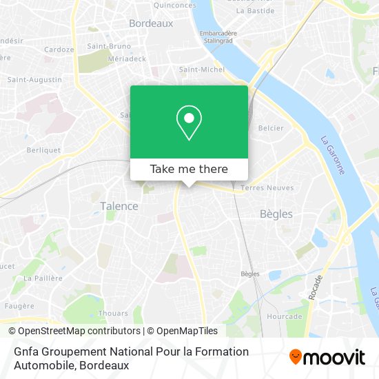 Gnfa Groupement National Pour la Formation Automobile map