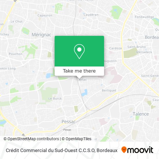 Crédit Commercial du Sud-Ouest C.C.S.O map