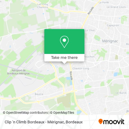 Clip 'n Climb Bordeaux - Mérignac map