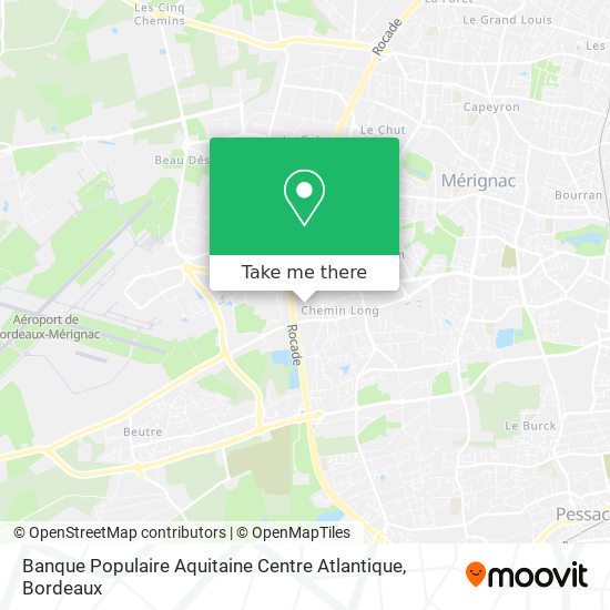 Banque Populaire Aquitaine Centre Atlantique map