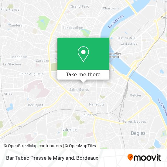 Bar Tabac Presse le Maryland map