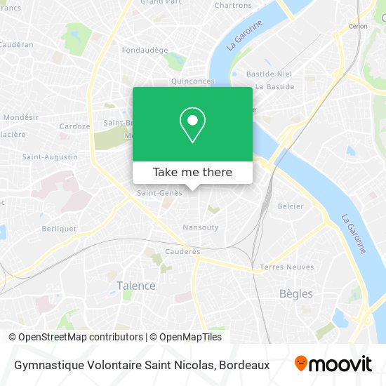 Gymnastique Volontaire Saint Nicolas map