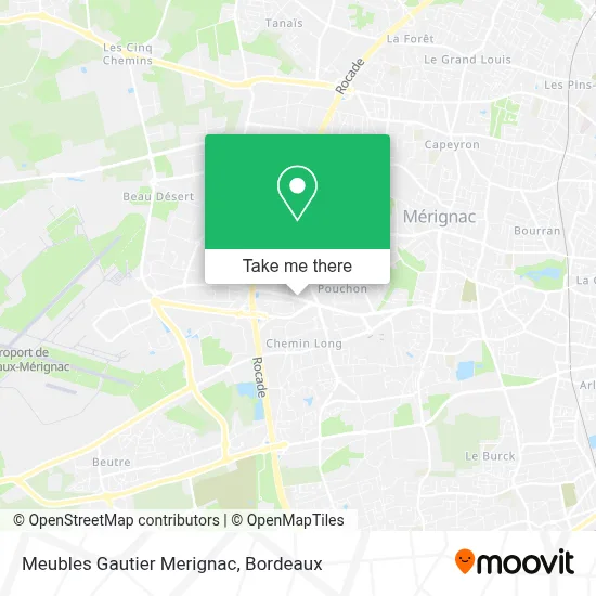 Meubles Gautier Merignac map