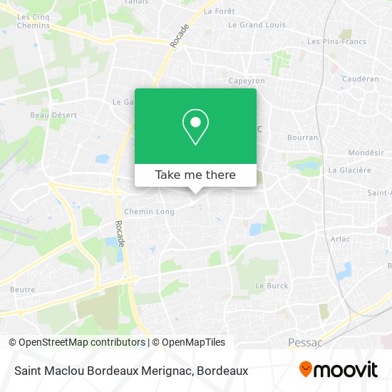 Saint Maclou Bordeaux Merignac map