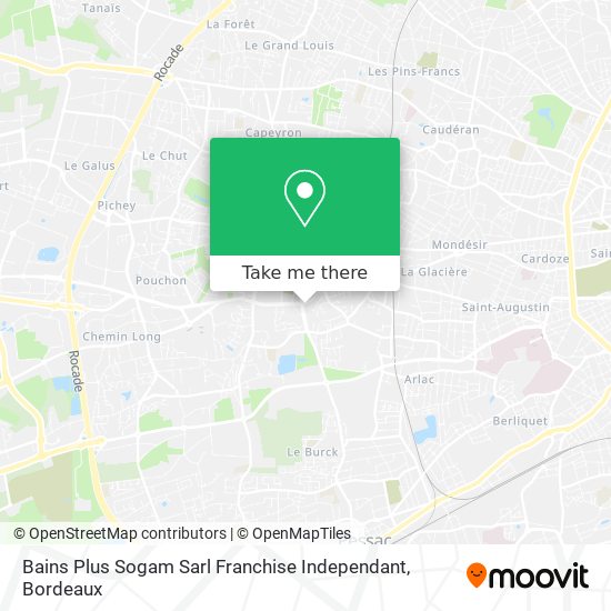 Bains Plus Sogam Sarl Franchise Independant map