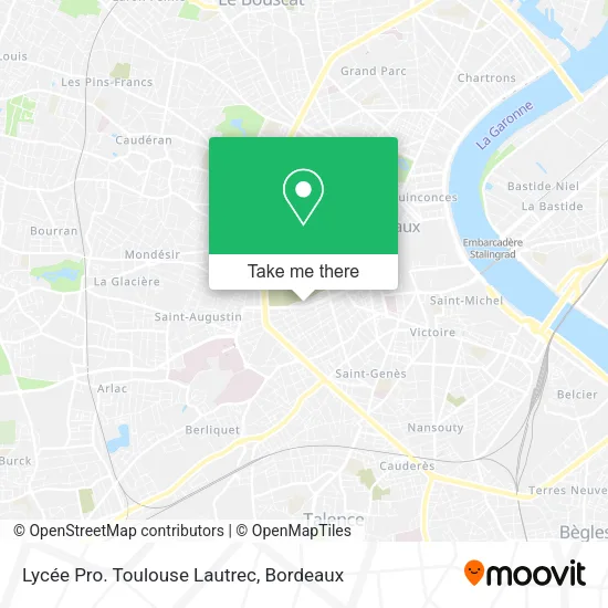 Lycée Pro. Toulouse Lautrec map