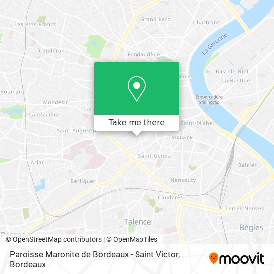 Paroisse Maronite de Bordeaux - Saint Victor map