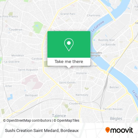 Sushi Creation Saint Medard map