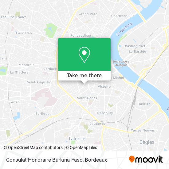 Consulat Honoraire Burkina-Faso map