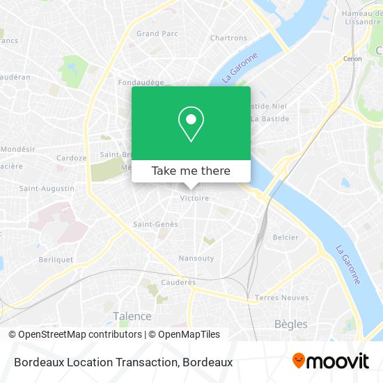 Bordeaux Location Transaction map