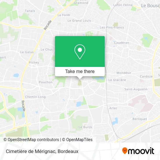 Cimetière de Mérignac map