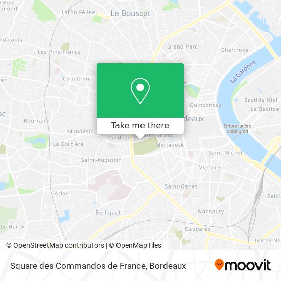 Square des Commandos de France map