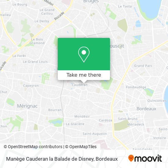 Manège Cauderan la Balade de Disney map