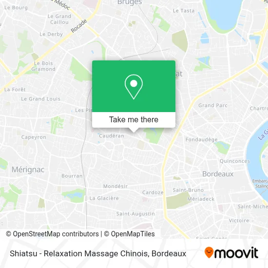 Shiatsu - Relaxation Massage Chinois map