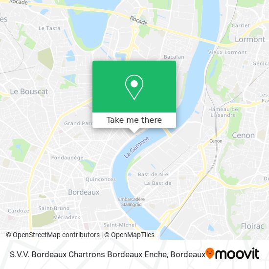 S.V.V. Bordeaux Chartrons Bordeaux Enche map