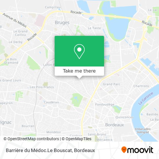 Barrière du Médoc.Le Bouscat map