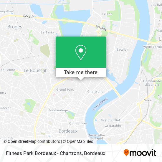 Fitness Park Bordeaux - Chartrons map