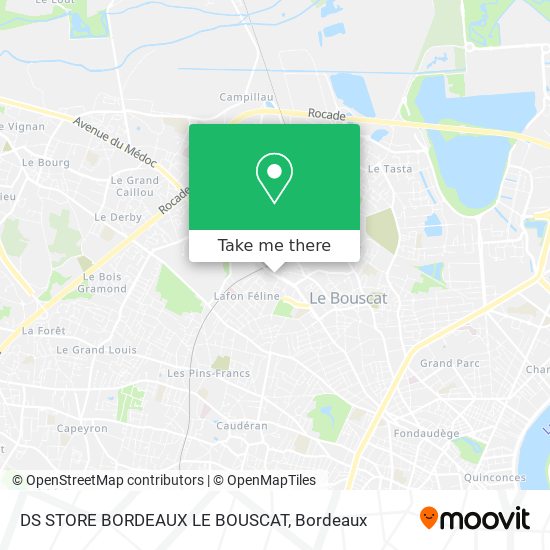 DS STORE BORDEAUX LE BOUSCAT map