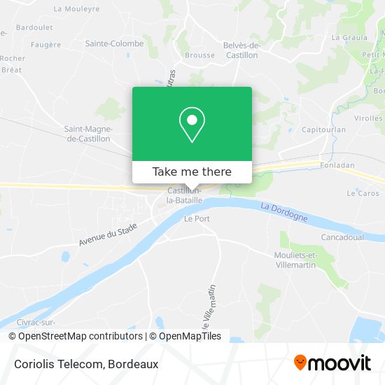 Coriolis Telecom map