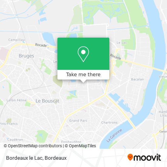 Mapa Bordeaux le Lac