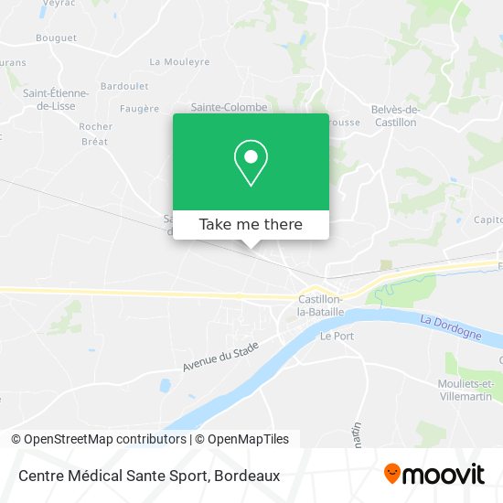 Centre Médical Sante Sport map
