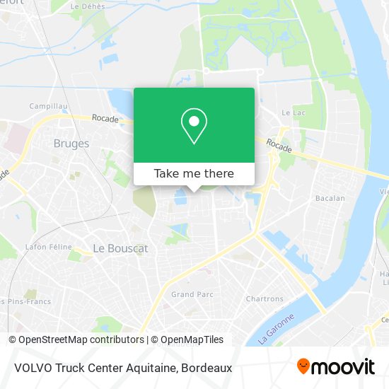 VOLVO Truck Center Aquitaine map