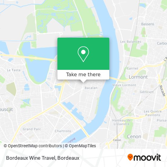 Bordeaux Wine Travel map