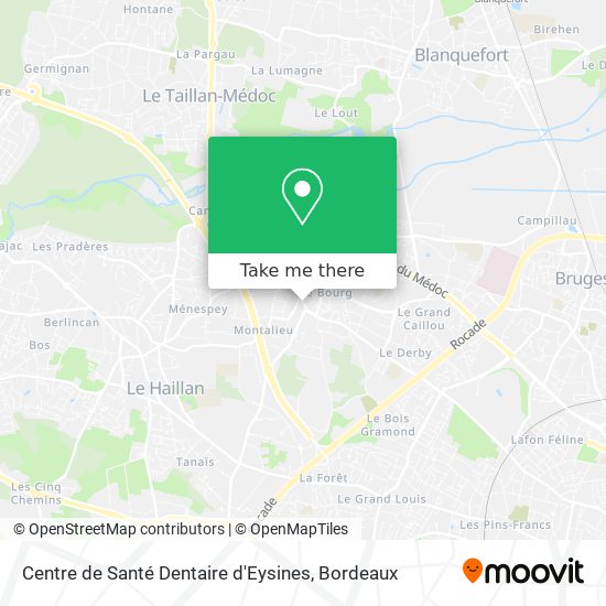 Centre de Santé Dentaire d'Eysines map