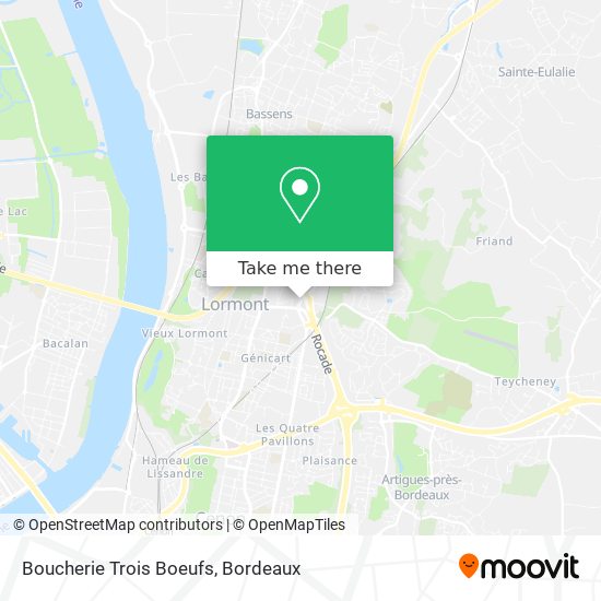 Boucherie Trois Boeufs map