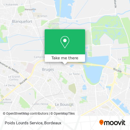 Poids Lourds Service map