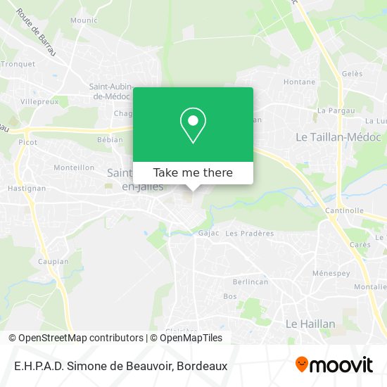 E.H.P.A.D. Simone de Beauvoir map