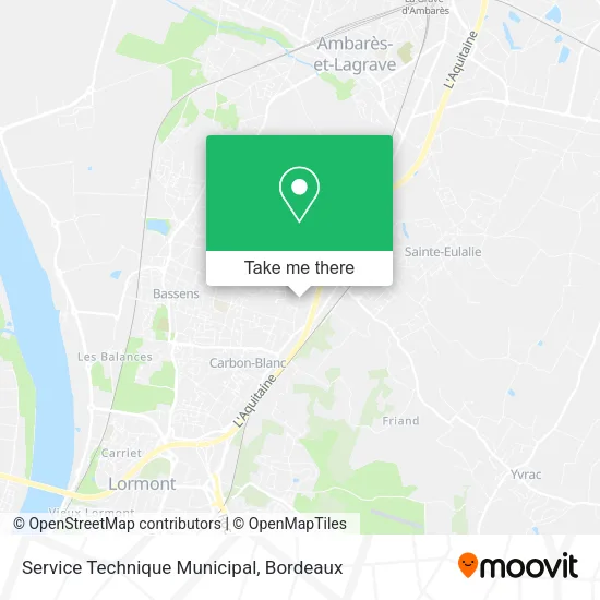 Service Technique Municipal map