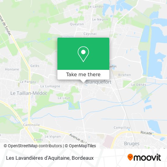 Les Lavandières d'Aquitaine map
