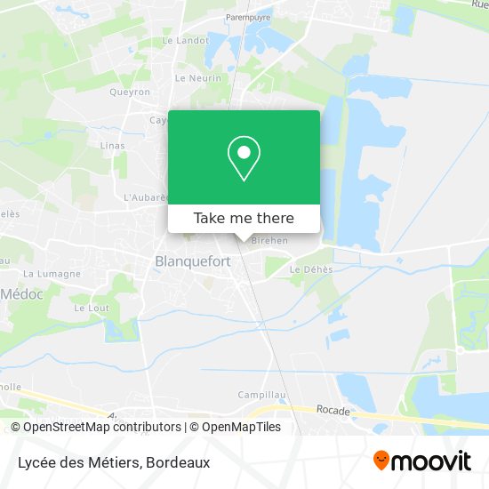 Lycée des Métiers map
