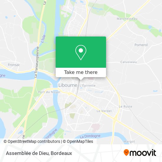 Assemblée de Dieu map